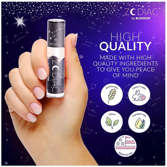 Zodiac Scorpio Lip Gloss by Blossom♏️ - Picture 3 of 6